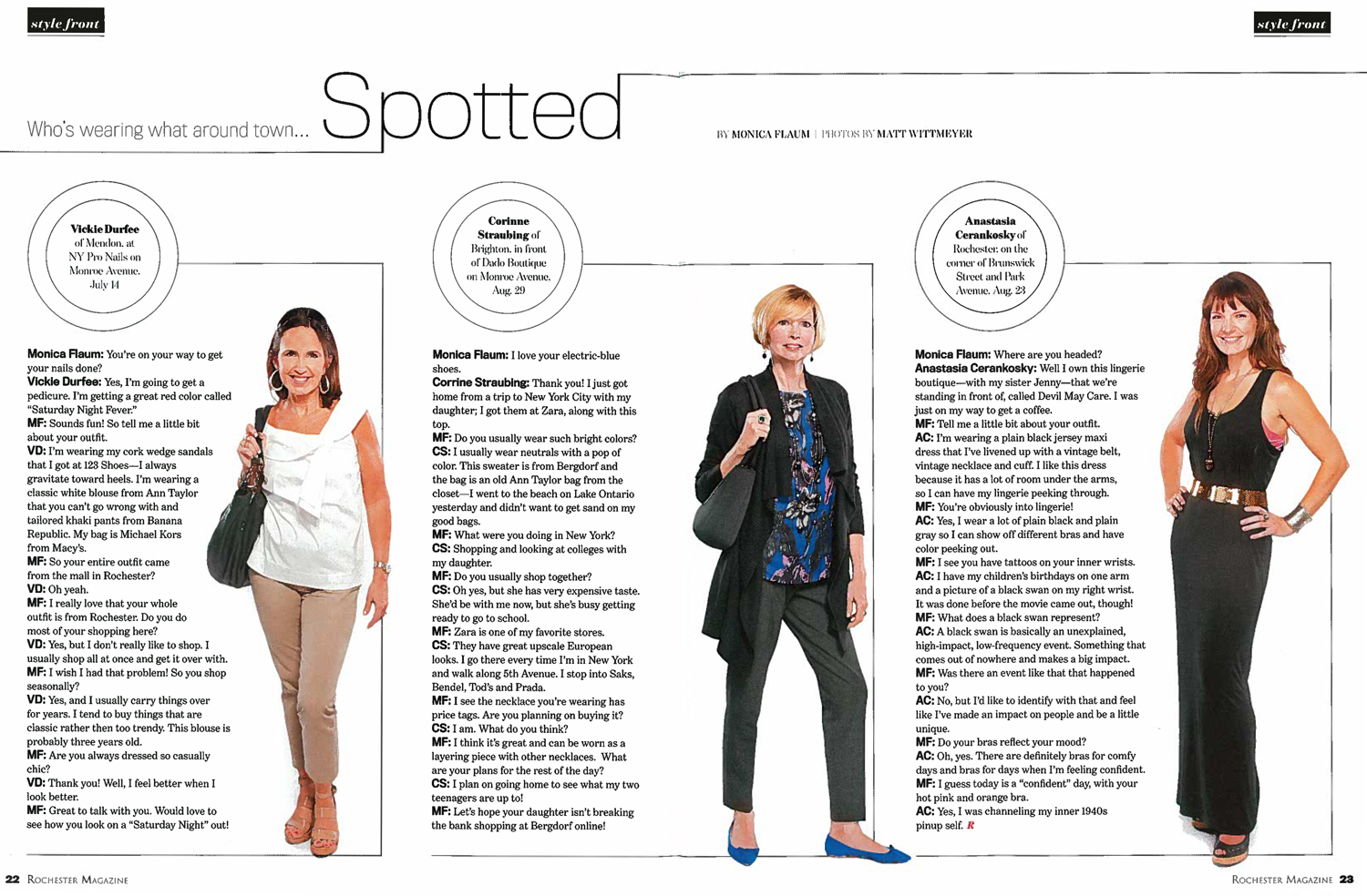 Monica Flaum Makeover, Democrat & Chronicle Press